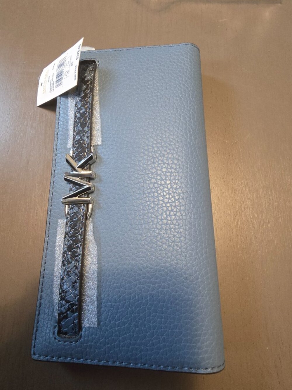 Michael Kors Reed Medium Satchel Crossbody Denim Blue Matching Billfold - NWT! - Picture 8 of 11